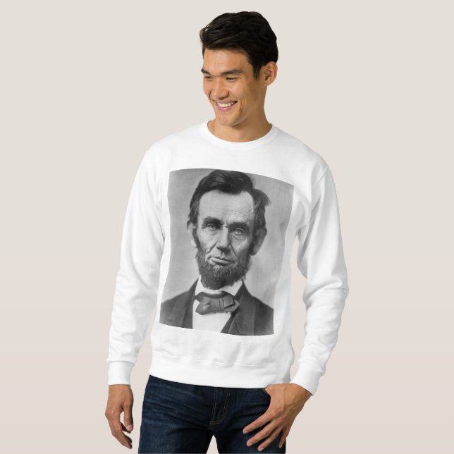 Abraham Lincoln Lång Ärmad Tröja (Hel framsida)