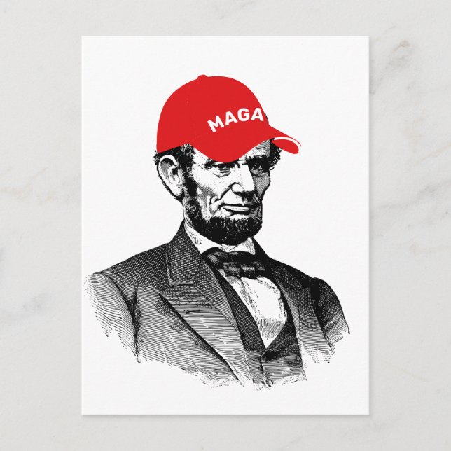 Abraham Lincoln MAGA-vykort Vykort (Framsida)