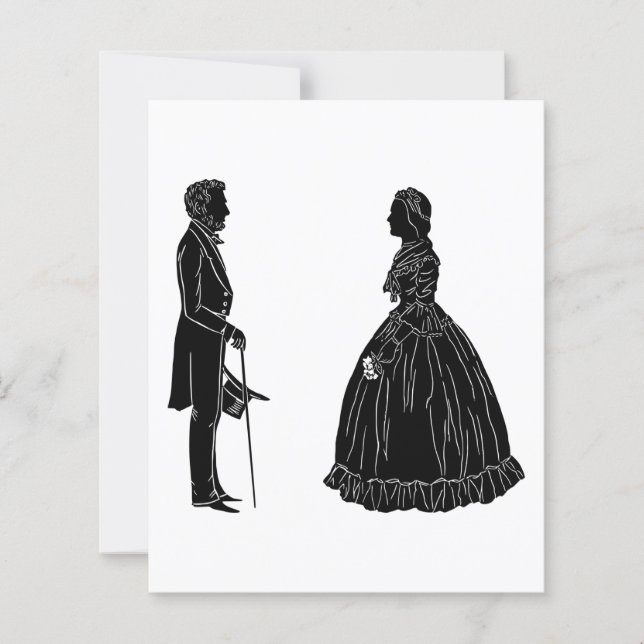 abraham lincoln mary todd lincoln silhuett (Framsida)