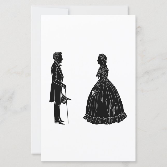 abraham lincoln mary todd lincoln silhuett (Framsida)