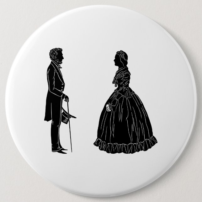 abraham lincoln mary todd lincoln silhuett knapp (Framsida)