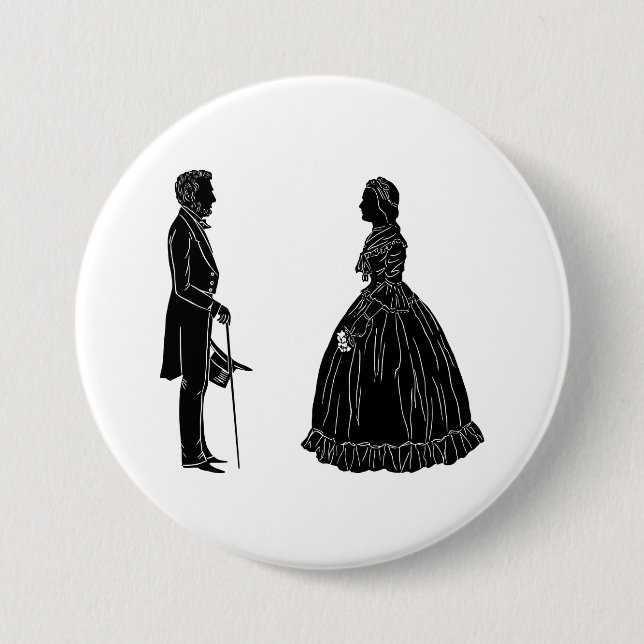 abraham lincoln mary todd lincoln silhuett knapp (Framsida)