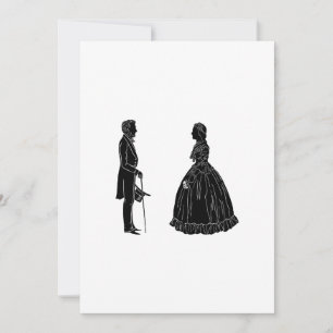 abraham lincoln mary todd lincoln silhuett meddelande