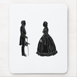 abraham lincoln mary todd lincoln silhuett musmatta