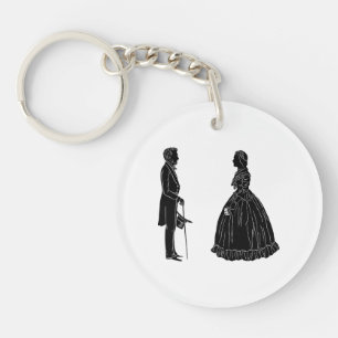 abraham lincoln mary todd lincoln siluett
