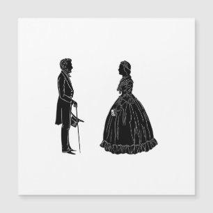 abraham lincoln mary todd lincoln siluett