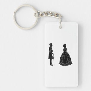 abraham lincoln mary todd lincoln siluett