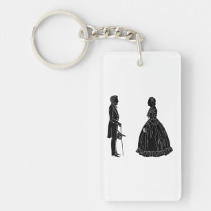 abraham lincoln mary todd lincoln siluett