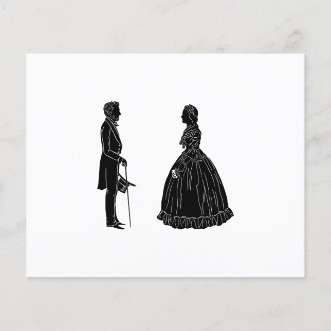 abraham lincoln mary todd lincoln siluett (Framsida)