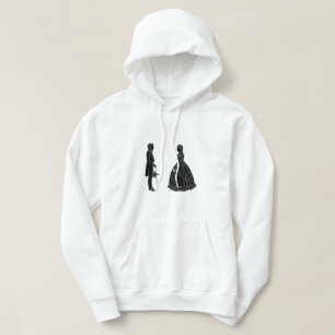 abraham lincoln mary todd lincoln siluett hoodie