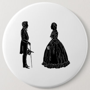 abraham lincoln mary todd lincoln siluett knapp