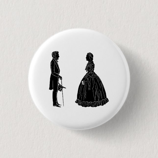 abraham lincoln mary todd lincoln siluett knapp (Framsida)