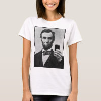 Abraham Lincoln med celltelefonen