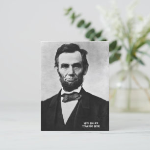 Abraham Lincoln - Med Malice Towards None Helg Vykort