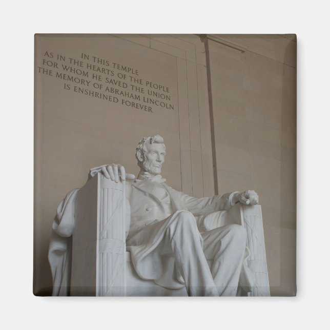 Abraham Lincoln Memorial Washington DC magnet (Framsidan)