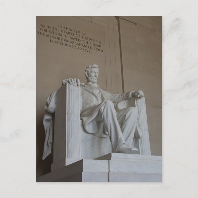 Abraham Lincoln Memorial Washington DC vykort (Framsida)