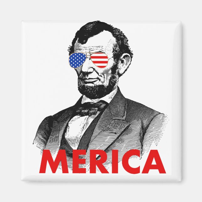 abraham lincoln merica magnet (Framsidan)
