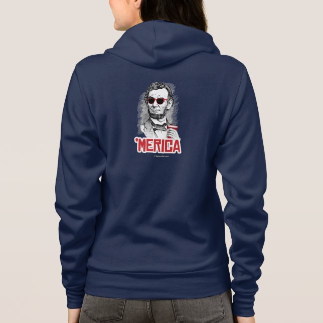 Abraham Lincoln 'Merican party T-shirt (Baksida)