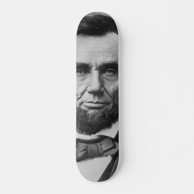 Abraham Lincoln Mini Skateboard Bräda 18,5 Cm (Framsida)