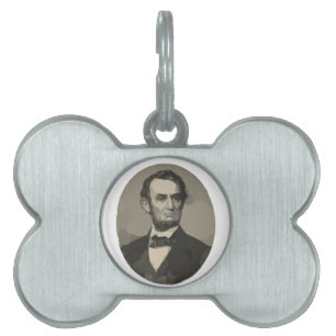 abraham lincoln namnbricka husdjur