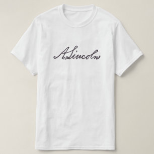 Abraham Lincoln Namnteckning Tee Shirt