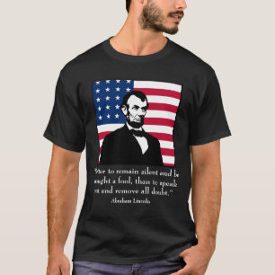 Abraham Lincoln och citationstecken Tee Shirt