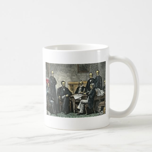 Abraham Lincoln och hans kabinett Kaffemugg (Höger)