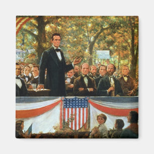 Abraham Lincoln och Stephen A. Douglas Magnet