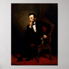 Abraham Lincoln Officiell Porträtt Poster