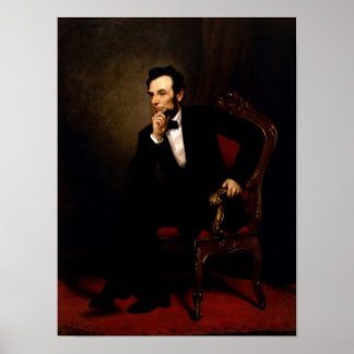 Abraham Lincoln Officiell Porträtt Poster