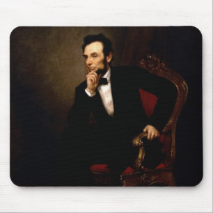 Abraham Lincoln officiellt Vita husporträtt Musmatta