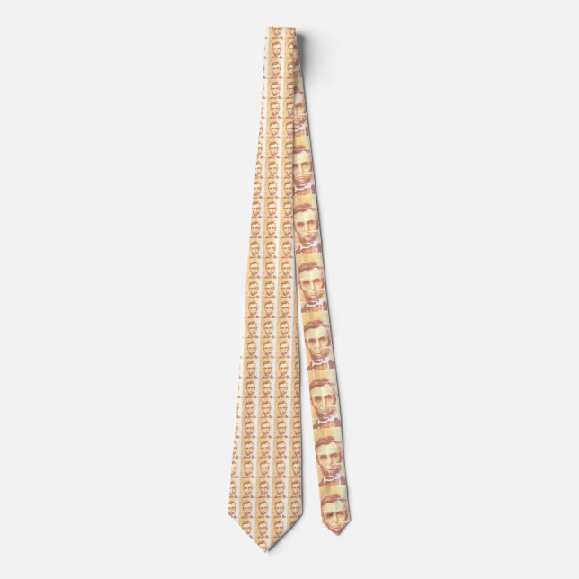 Abraham Lincoln original- konstverkTie Slips (Framsida)