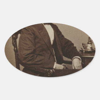 Abraham Lincoln Ovalt Klistermärke