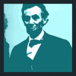 Abraham Lincoln Pop Art Poster<br><div class="desc">Pop Art Abe</div>