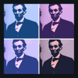 Abraham Lincoln Pop Art Poster<br><div class="desc">popup-design</div>