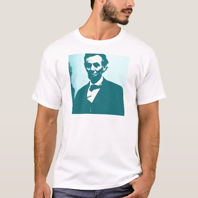 Abraham Lincoln Pop Art Tee (Framsida)