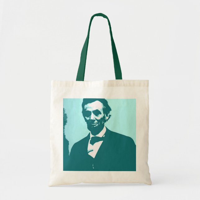Abraham Lincoln Pop Art Tygkasse (Framsidan)
