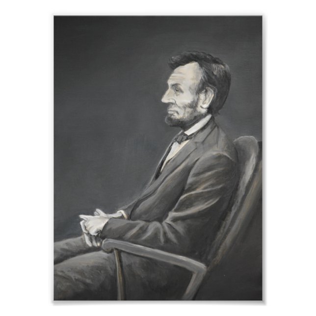 Abraham Lincoln Porträtt Art Print Fototryck (Framsidan)