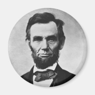 Abraham Lincoln porträtt av Alexander Gardner Magnet