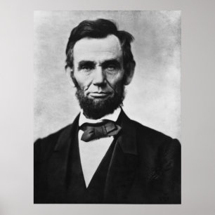 Abraham Lincoln porträtt av Alexander Gardner Poster