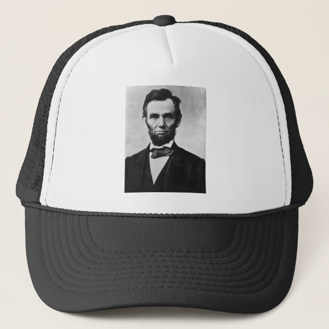 Abraham Lincoln Porträtt av Alexander Gardner Truckerkeps (Framsida)