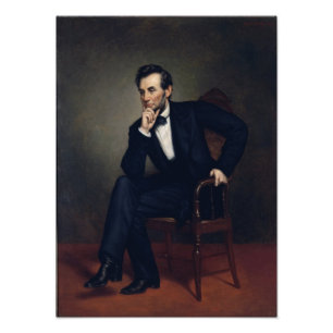 Abraham Lincoln Porträtt av George Healy Fototryck