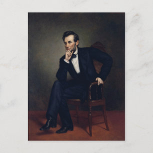 Abraham Lincoln Porträtt av George Healy Vykort
