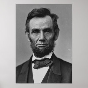 Abraham Lincoln Porträtt Poster