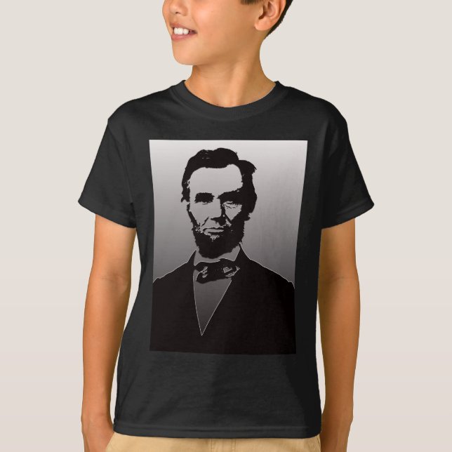 Abraham Lincoln porträtt T-shirt (Framsida)