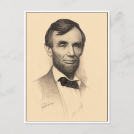 Abraham Lincoln Porträtt Vykort