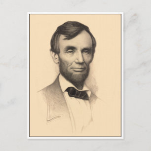 Abraham Lincoln Porträtt Vykort