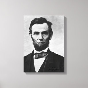 Abraham Lincoln Porträtt - with Malice Towner None Canvastryck