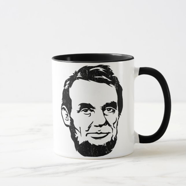 Abraham Lincoln porträttmugg Mugg (Höger)