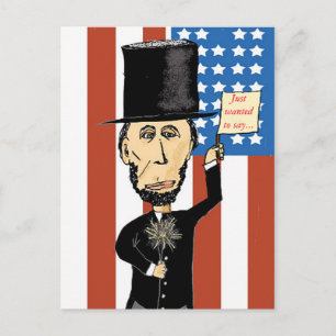 Abraham Lincoln Postcard Vykort